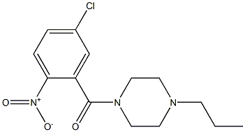 1-[(5-chloro-2-nitrophenyl)carbonyl]-4-propylpiperazine|