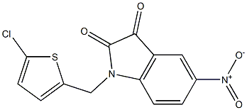  1-[(5-chlorothiophen-2-yl)methyl]-5-nitro-2,3-dihydro-1H-indole-2,3-dione