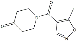 1-[(5-methylisoxazol-4-yl)carbonyl]piperidin-4-one Structure
