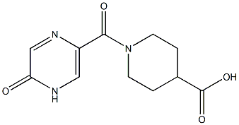 1-[(5-oxo-4,5-dihydropyrazin-2-yl)carbonyl]piperidine-4-carboxylic acid Structure
