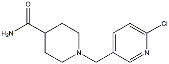 1-[(6-chloropyridin-3-yl)methyl]piperidine-4-carboxamide,,结构式