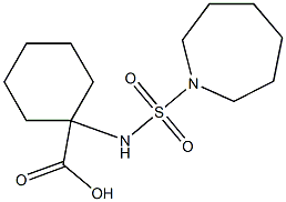 1-[(azepane-1-sulfonyl)amino]cyclohexane-1-carboxylic acid Struktur