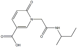  1-[(butan-2-ylcarbamoyl)methyl]-6-oxo-1,6-dihydropyridine-3-carboxylic acid