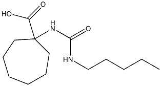  1-[(pentylcarbamoyl)amino]cycloheptane-1-carboxylic acid