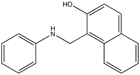 1-[(フェニルアミノ)メチル]ナフタレン-2-オール 化学構造式