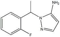 1-[1-(2-fluorophenyl)ethyl]-1H-pyrazol-5-amine Structure