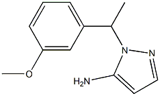 1-[1-(3-methoxyphenyl)ethyl]-1H-pyrazol-5-amine,,结构式