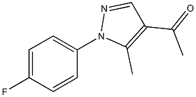 1-[1-(4-fluorophenyl)-5-methyl-1H-pyrazol-4-yl]ethan-1-one Structure