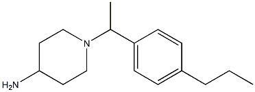 1-[1-(4-propylphenyl)ethyl]piperidin-4-amine Structure
