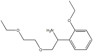 1-[1-amino-2-(2-ethoxyethoxy)ethyl]-2-ethoxybenzene,,结构式