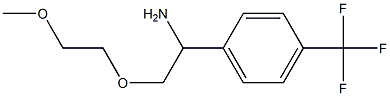 1-[1-amino-2-(2-methoxyethoxy)ethyl]-4-(trifluoromethyl)benzene Structure