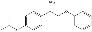 1-[1-amino-2-(2-methylphenoxy)ethyl]-4-(propan-2-yloxy)benzene