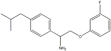 1-[1-amino-2-(3-fluorophenoxy)ethyl]-4-(2-methylpropyl)benzene|