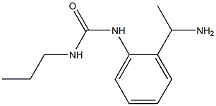 1-[2-(1-aminoethyl)phenyl]-3-propylurea Struktur