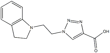 1-[2-(2,3-dihydro-1H-indol-1-yl)ethyl]-1H-1,2,3-triazole-4-carboxylic acid