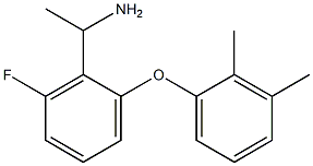 1-[2-(2,3-dimethylphenoxy)-6-fluorophenyl]ethan-1-amine 化学構造式