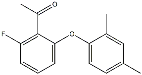 1-[2-(2,4-dimethylphenoxy)-6-fluorophenyl]ethan-1-one Structure