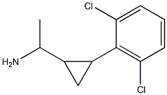 1-[2-(2,6-dichlorophenyl)cyclopropyl]ethan-1-amine Structure