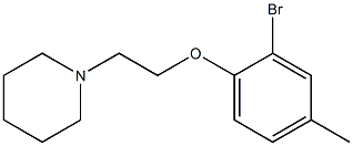  1-[2-(2-bromo-4-methylphenoxy)ethyl]piperidine