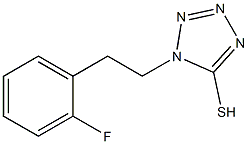 1-[2-(2-fluorophenyl)ethyl]-1H-1,2,3,4-tetrazole-5-thiol Struktur