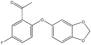 1-[2-(2H-1,3-benzodioxol-5-yloxy)-5-fluorophenyl]ethan-1-one
