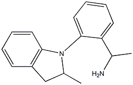 1-[2-(2-methyl-2,3-dihydro-1H-indol-1-yl)phenyl]ethan-1-amine Struktur