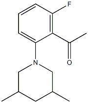 1-[2-(3,5-dimethylpiperidin-1-yl)-6-fluorophenyl]ethan-1-one|