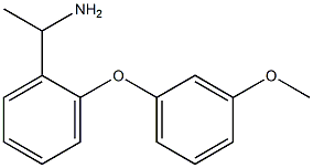 1-[2-(3-methoxyphenoxy)phenyl]ethan-1-amine,,结构式