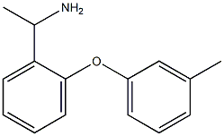 1-[2-(3-methylphenoxy)phenyl]ethan-1-amine 化学構造式