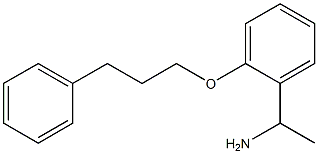 1-[2-(3-phenylpropoxy)phenyl]ethan-1-amine Struktur