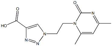  1-[2-(4,6-dimethyl-2-oxo-1,2-dihydropyrimidin-1-yl)ethyl]-1H-1,2,3-triazole-4-carboxylic acid