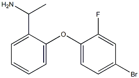 1-[2-(4-bromo-2-fluorophenoxy)phenyl]ethan-1-amine 化学構造式