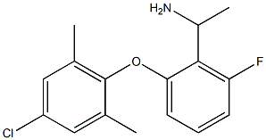 1-[2-(4-chloro-2,6-dimethylphenoxy)-6-fluorophenyl]ethan-1-amine 化学構造式