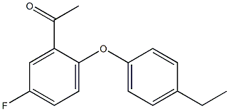 1-[2-(4-ethylphenoxy)-5-fluorophenyl]ethan-1-one Structure