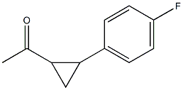 1-[2-(4-fluorophenyl)cyclopropyl]ethan-1-one Struktur