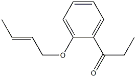 1-[2-(but-2-en-1-yloxy)phenyl]propan-1-one 结构式