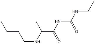 1-[2-(butylamino)propanoyl]-3-ethylurea Structure