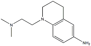 1-[2-(dimethylamino)ethyl]-1,2,3,4-tetrahydroquinolin-6-amine 结构式