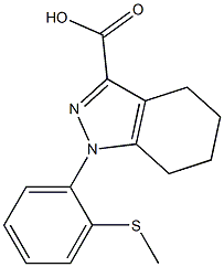1-[2-(methylsulfanyl)phenyl]-4,5,6,7-tetrahydro-1H-indazole-3-carboxylic acid Structure