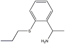 1-[2-(propylsulfanyl)phenyl]ethan-1-amine 结构式