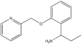 1-[2-(pyridin-2-ylmethoxy)phenyl]propan-1-amine Struktur