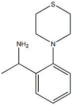 1-[2-(thiomorpholin-4-yl)phenyl]ethan-1-amine Structure