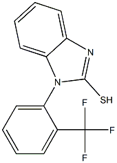 1-[2-(trifluoromethyl)phenyl]-1H-1,3-benzodiazole-2-thiol Struktur