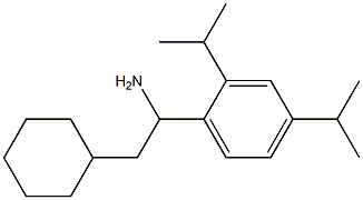 1-[2,4-bis(propan-2-yl)phenyl]-2-cyclohexylethan-1-amine Structure