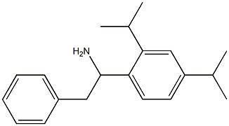 1-[2,4-bis(propan-2-yl)phenyl]-2-phenylethan-1-amine 结构式