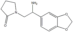 1-[2-amino-2-(1,3-benzodioxol-5-yl)ethyl]pyrrolidin-2-one|