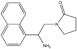 1-[2-amino-2-(1-naphthyl)ethyl]pyrrolidin-2-one 结构式