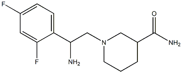 1-[2-amino-2-(2,4-difluorophenyl)ethyl]piperidine-3-carboxamide