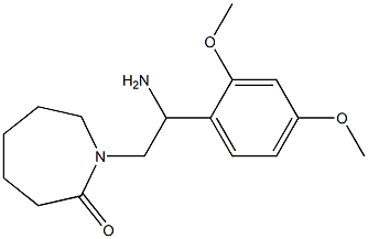 1-[2-amino-2-(2,4-dimethoxyphenyl)ethyl]azepan-2-one|