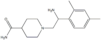 1-[2-amino-2-(2,4-dimethylphenyl)ethyl]piperidine-4-carboxamide Structure